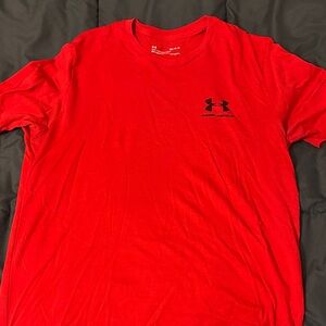 Under Armour Men's Bright Red Short Sleeve Tee
